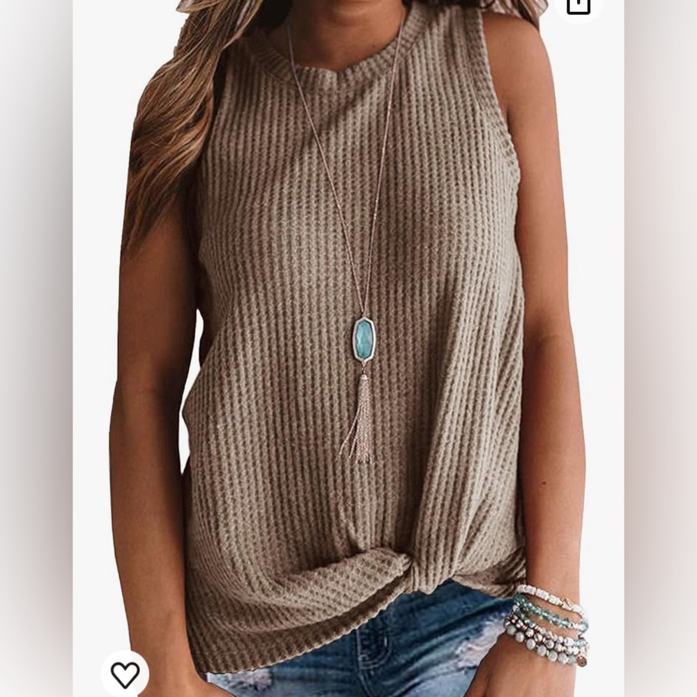 Iwollence waffle texture top